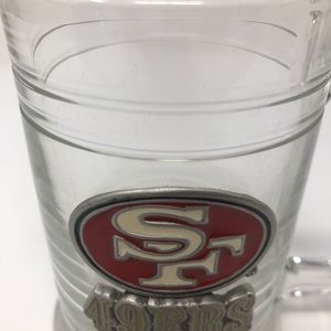 49ers heavy glass mug